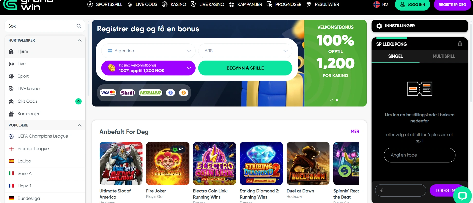 Granawin nettside Granawin nettside